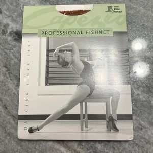 Capezio professional fishnet tights NWT